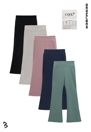 (2PACK)친환경 텐션 부츠컷 밴딩 슬랙스 5COLOR