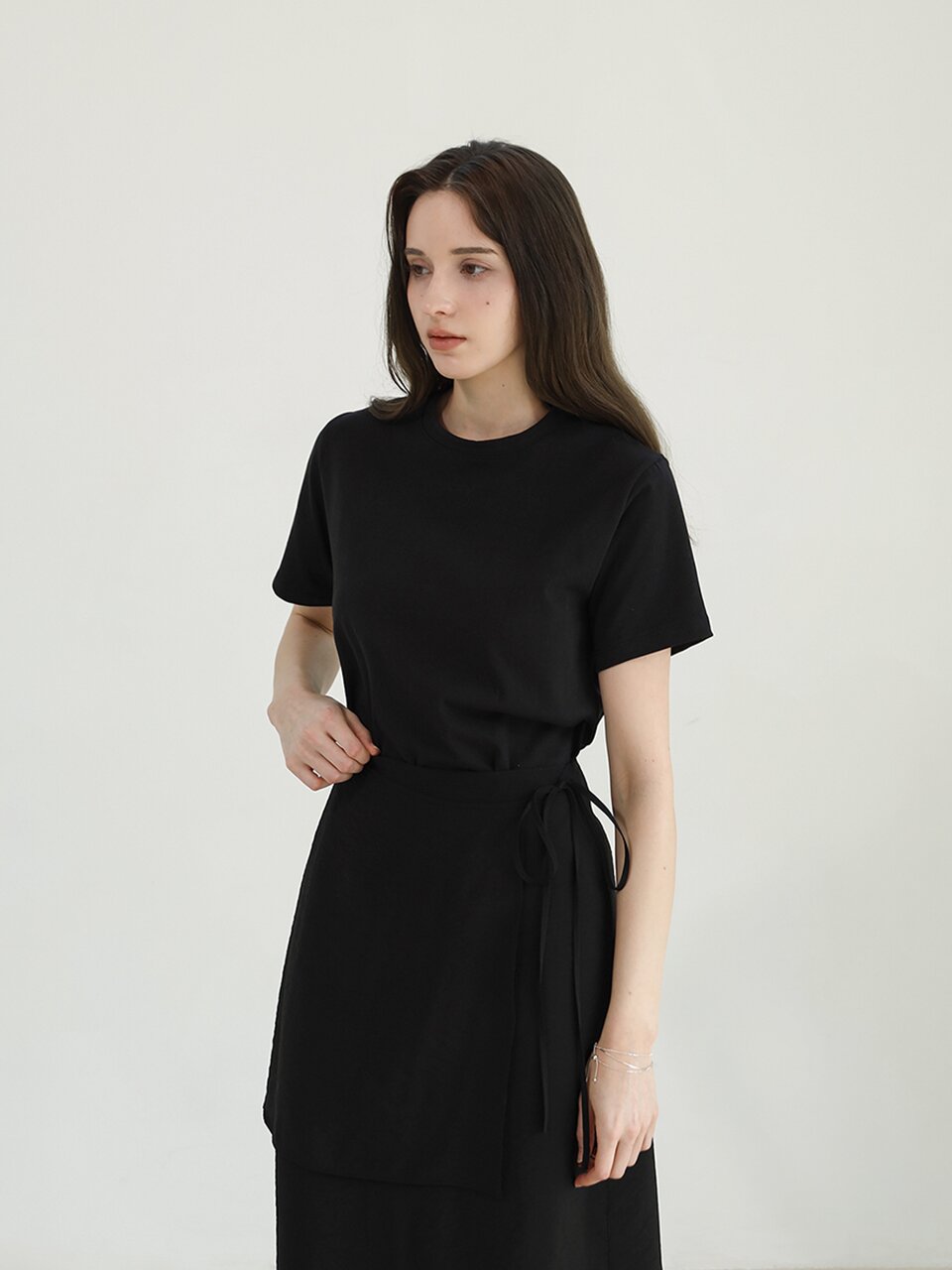 소프트 코튼 하프티셔츠