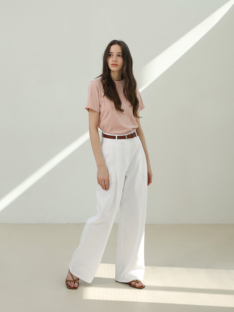 소프트 코튼 하프티셔츠