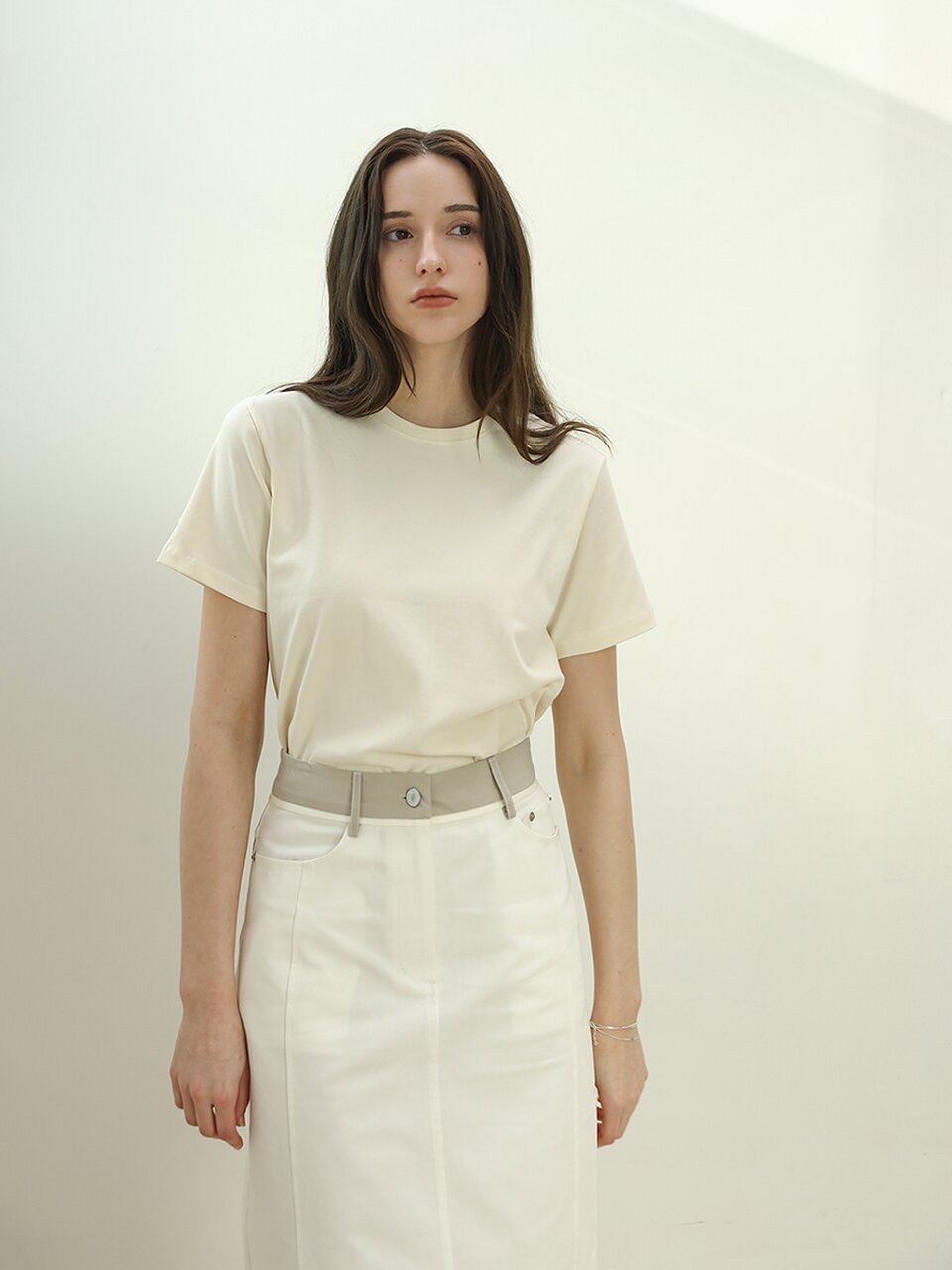 소프트 코튼 하프티셔츠