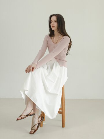 홀터 스트링 브이가디건