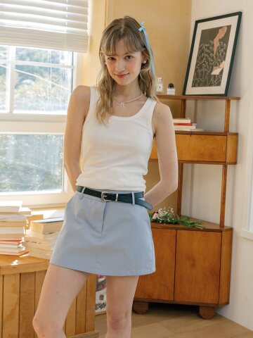 DD_Blue mini skirt_BLUE