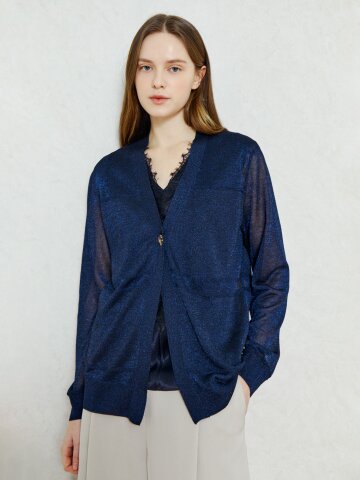 모던 클래식 라이트 가디건 