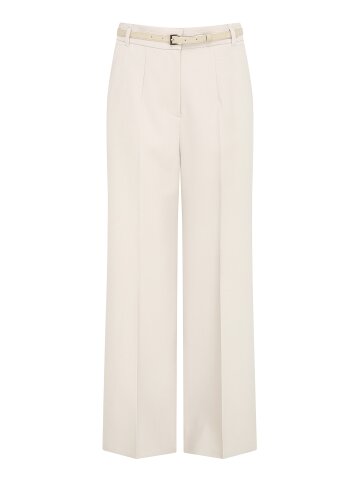 벨티드 세미 와이드 팬츠 