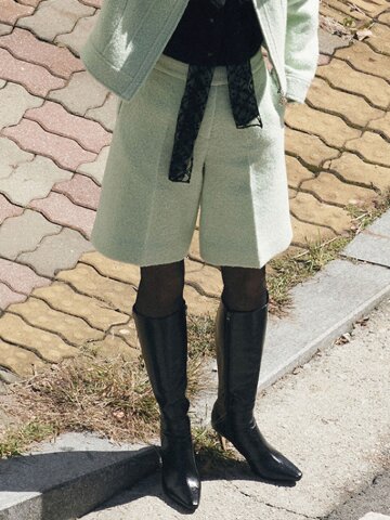 알파카 블랜드 버뮤다 팬츠_Y15YPL001