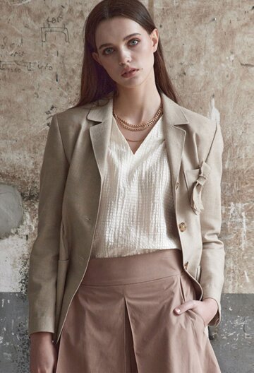 린넨 블랜드 싱글 자켓_Y15YJU001