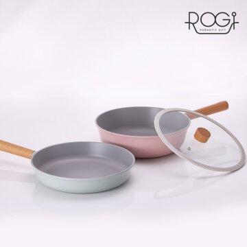 로기 colo IH 프라이팬 2종세트AG(28프라이팬+28궁중팬+유리커버)