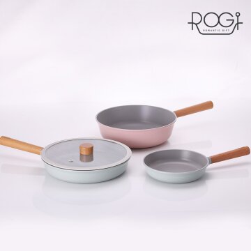 로기 colo IH 프라이팬 3종세트AG(20/28프라이팬+28궁중팬+유리커버)