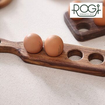 로기 월넛 핸들에그홀더 4구