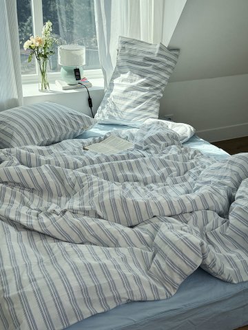 클라우디 스트라이프 이불베개커버  세트