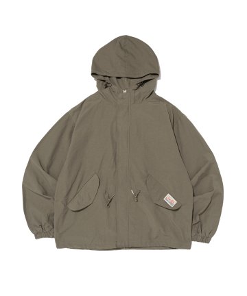 피쉬테일 숏 야상 후드 점퍼  (카키)