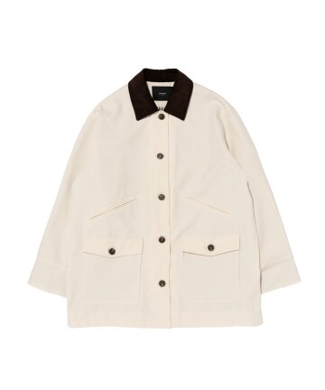 카라 하프 워크자켓 (아이보리)