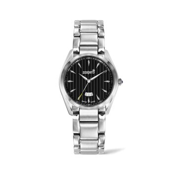 자스페로 스위스 여성 클라시코 메탈 시계 CG301-74 스와로브스키 크리스탈