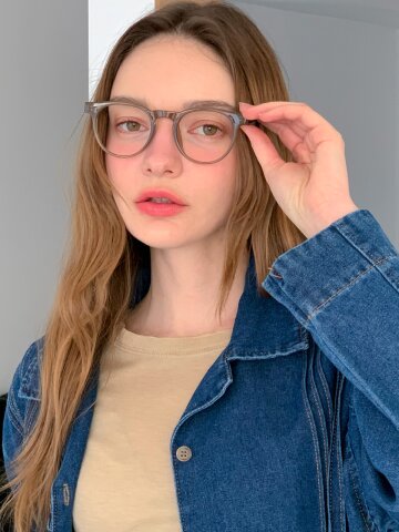 IVY (4colors) / 뿔테 안경 남녀공용 보스턴 웰링턴 투명 클래식 빈티지 블랙 브라운 패션 안경테