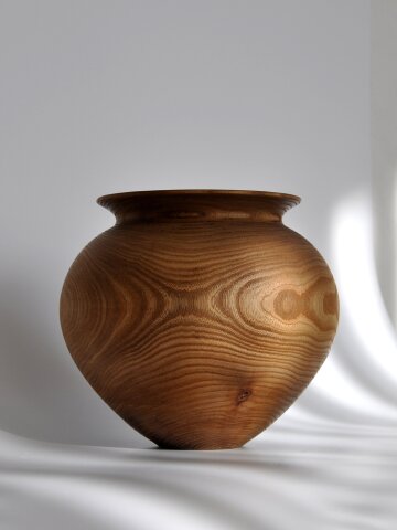 다릅 목선반 달항아리