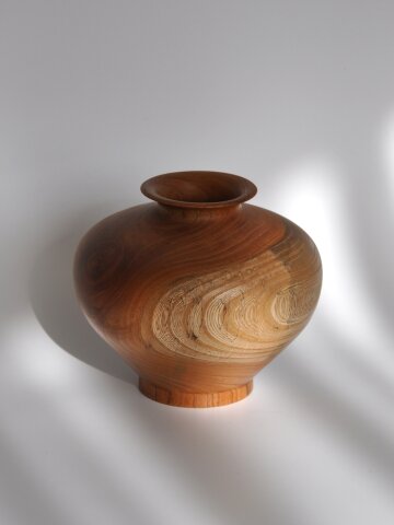 벚나무 목선반 작은 화병