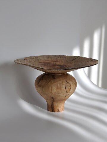 단풍 목선반 얇은 화병