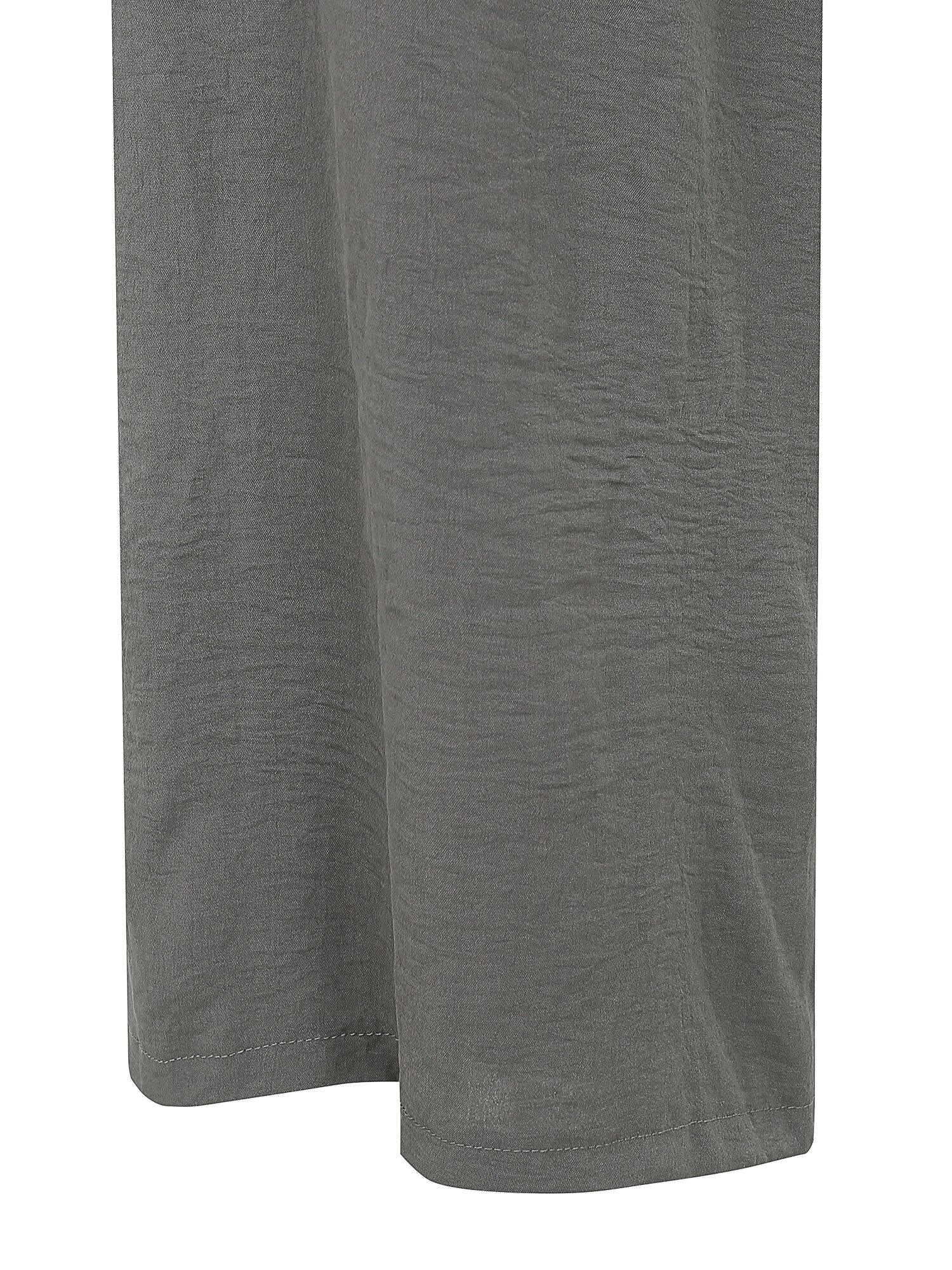 더블 버튼 핀턱 와이드 팬츠 (GREY)