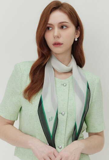 엘르 센시 실크 롱 스카프 SE529S307