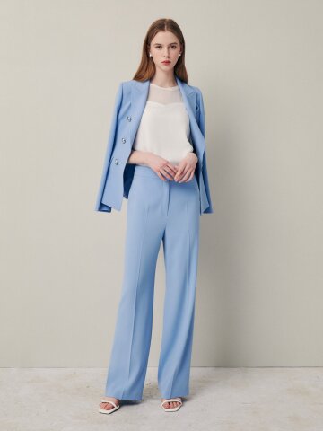 모던 엣지 하이웨스트 슬림 슬랙스 