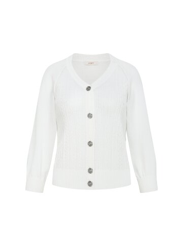 케이블 쥬얼 버튼 브이넥 가디건 