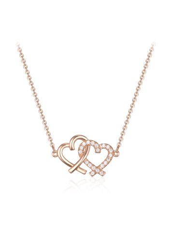 트윈 하트 목걸이 C24NB121