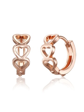 14K GF 하트 라인 원터치 귀걸이 C24EGF219