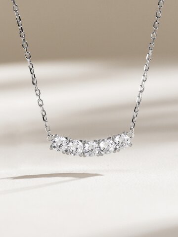 [실버925] 솔리티에 스틱 큐 목걸이 STJ-NA1650WG