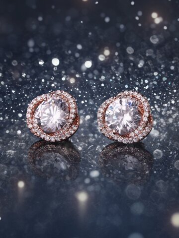 [실버925] 뮬랑 로즈 장미 이어링 STJ-EA1705RG