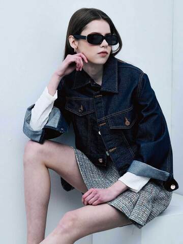 인디고 데님 크롭 자켓_YB207-DJF01