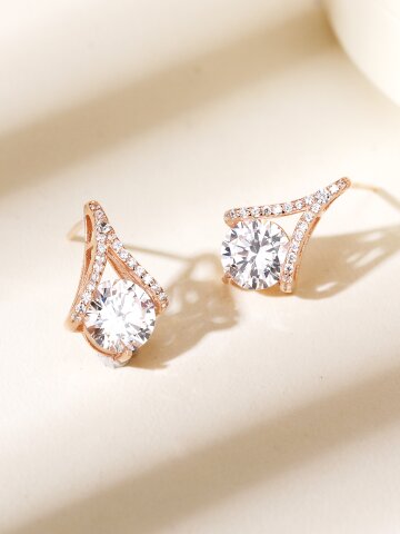 [실버925] 디바스 로얄 큐빅 귀걸이 STJ-EA1702RG