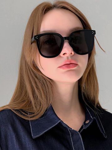 MUKA (2colors) / 볼드 스퀘어 클래식 웰링턴 뿔테 남녀공용 패션 선글라스