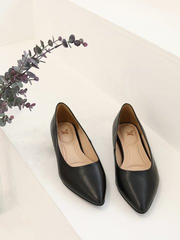 머랭고 천연소가죽 베이직 플랫단화 2cm M24S02L 