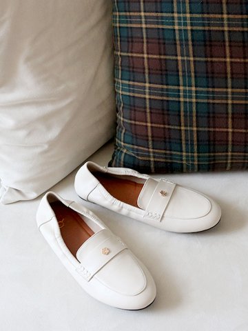 머랭고 소가죽 말랑로즈 플랫슈즈 0.5cm M24F04L