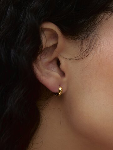 [925 silver] Mini One Touch Earring (2color)