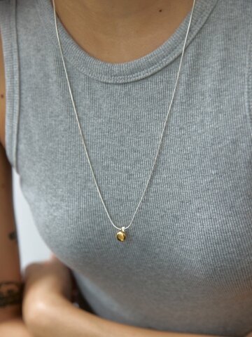[925 silver] Combi Ball Necklace (3color)