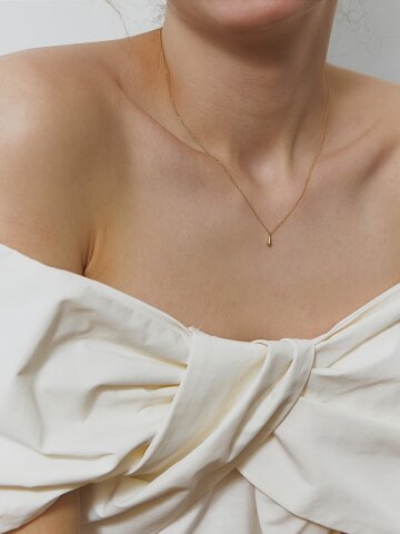 Mini Drop Necklace (gold plated)