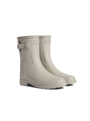 [WOMEN] 리파인드 아일렛 버클 숏 레인부츠 - 스키밍스톤 WFS2299RMASNE