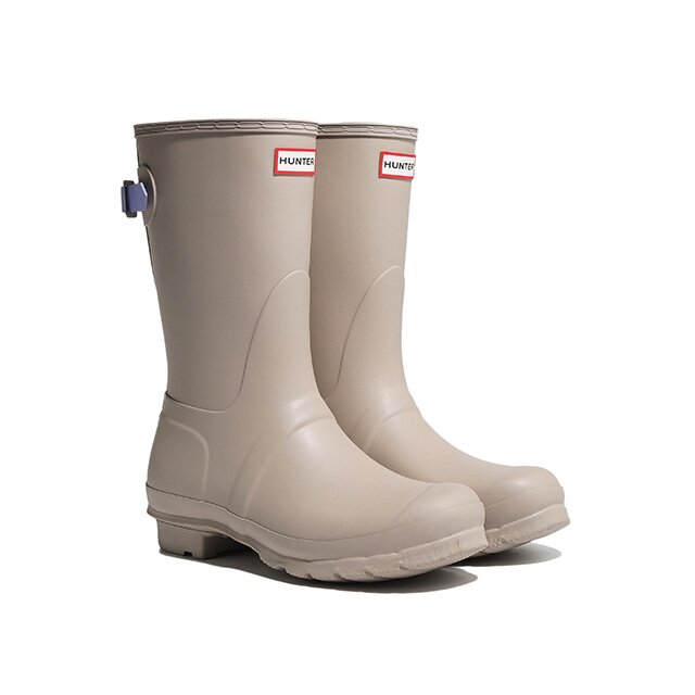 [WOMEN] 오리지날 백 어드저스터블 숏 레인부츠 - 스키밍스톤 WFS1013RMASFT