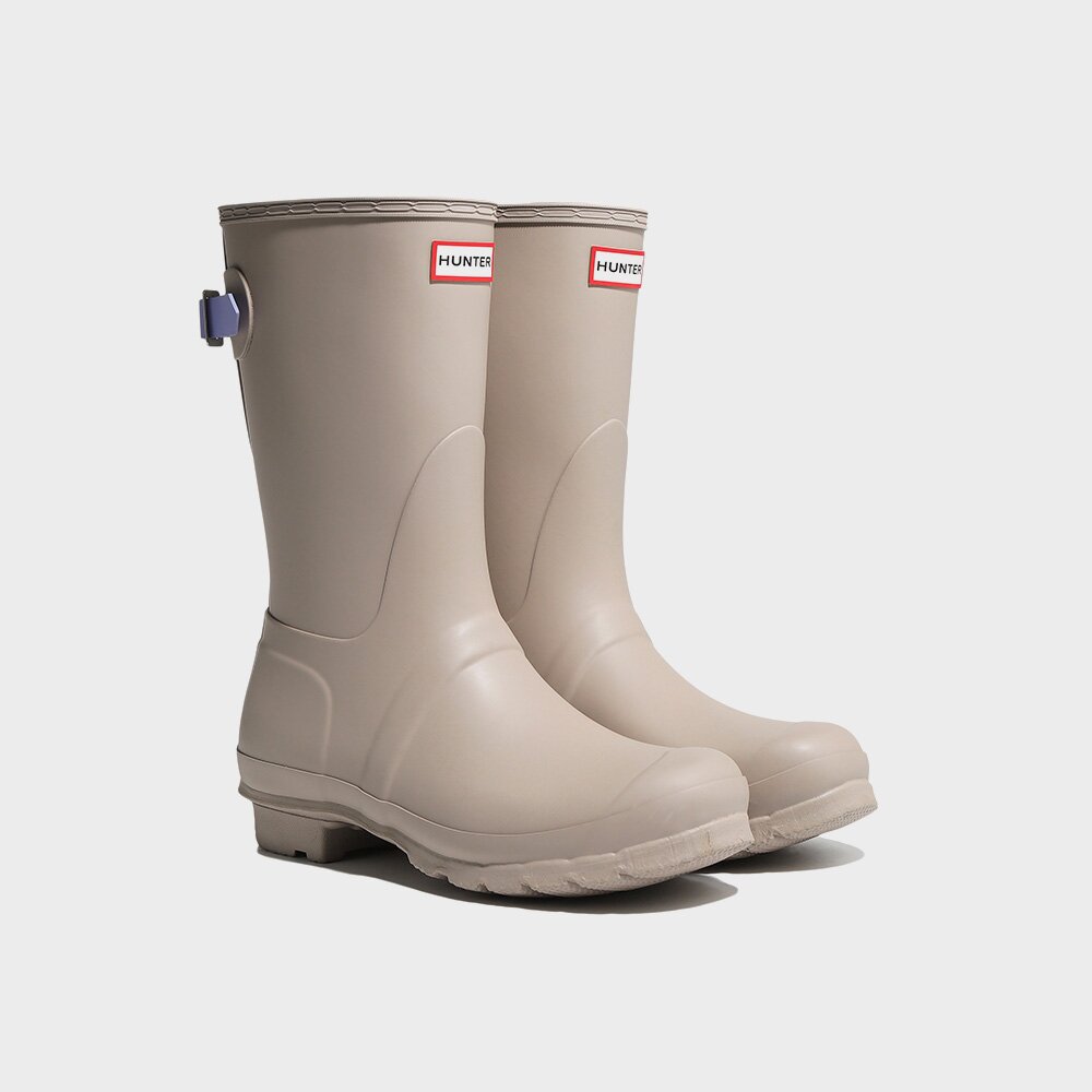 [WOMEN] 오리지날 백 어드저스터블 숏 레인부츠 - 스키밍스톤 WFS1013RMASFT