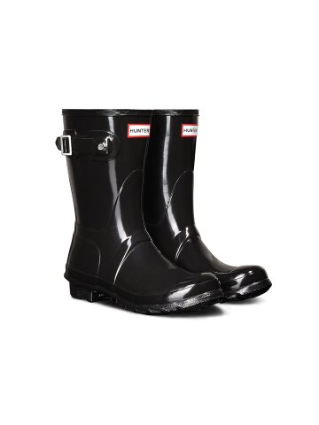 [WOMEN] 오리지날 글로스 숏 레인부츠 - 블랙 WFS1000RGLBLK