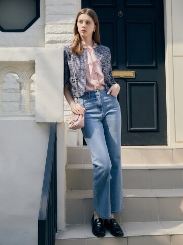 슬림 부츠컷 데님 팬츠 