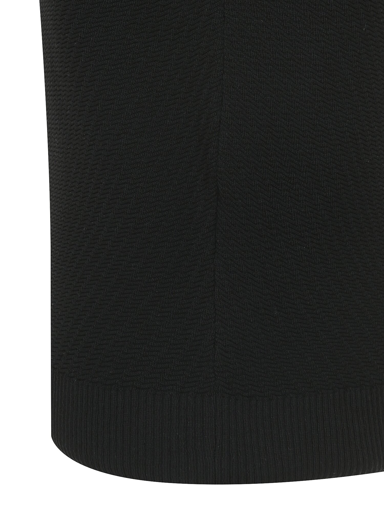 골지 라운드넥 슬리브리스 니트 (BLACK)