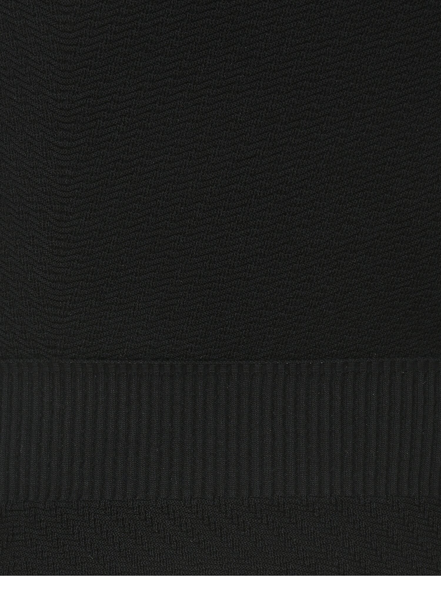 골지 라운드넥 슬리브리스 니트 (BLACK)