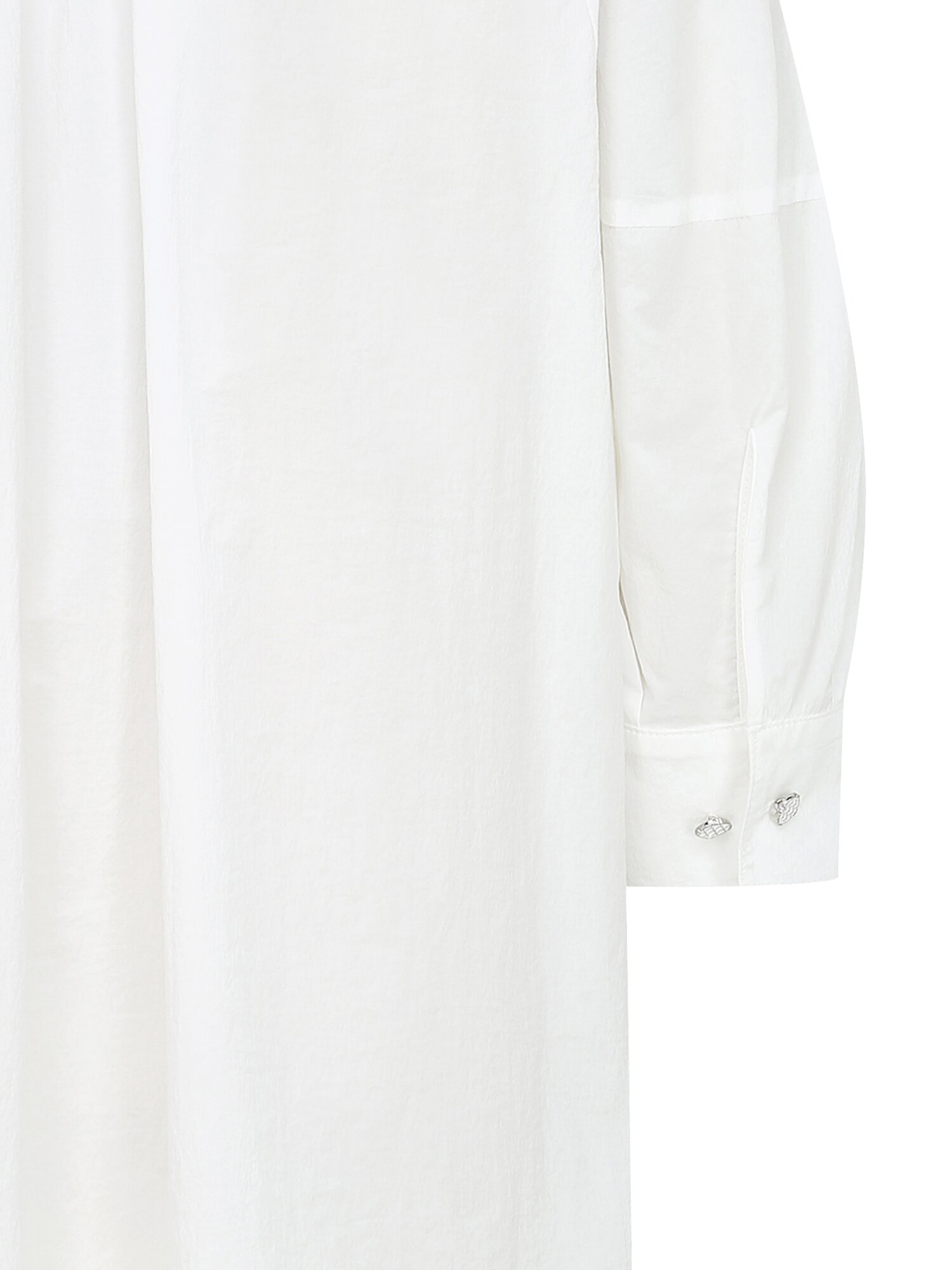 볼륨 슬리브 튜닉 블라우스 (WHITE)