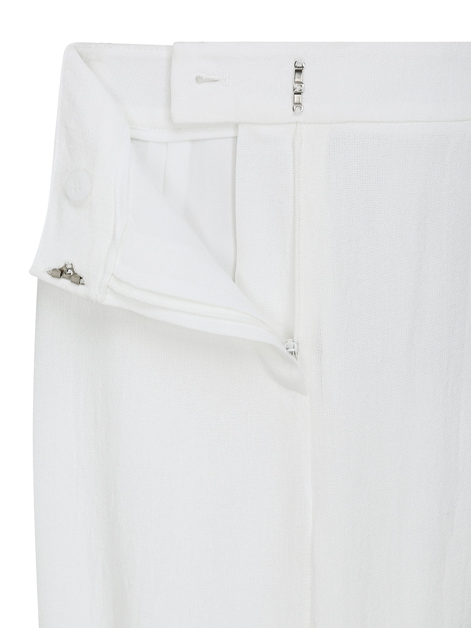 백 밴딩 와이드 일자핏 팬츠 (WHITE)