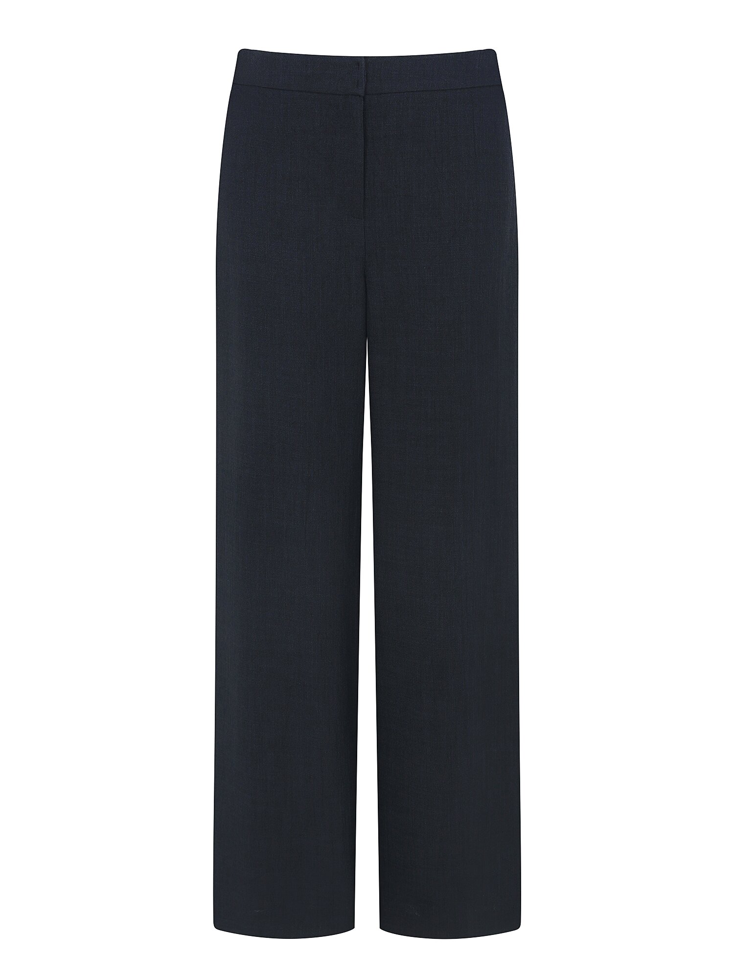 백 밴딩 와이드 일자핏 팬츠 (NAVY)