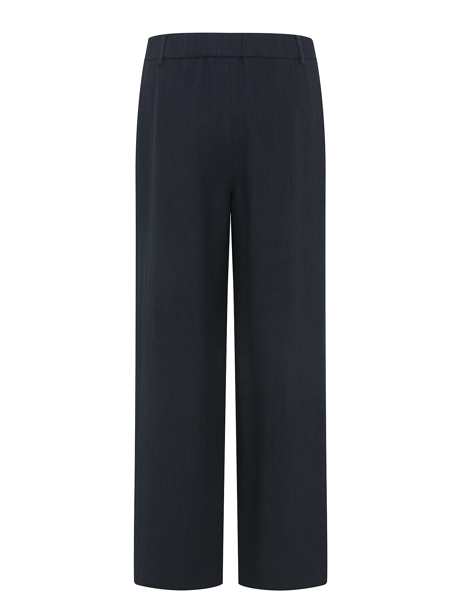 백 밴딩 와이드 일자핏 팬츠 (NAVY)