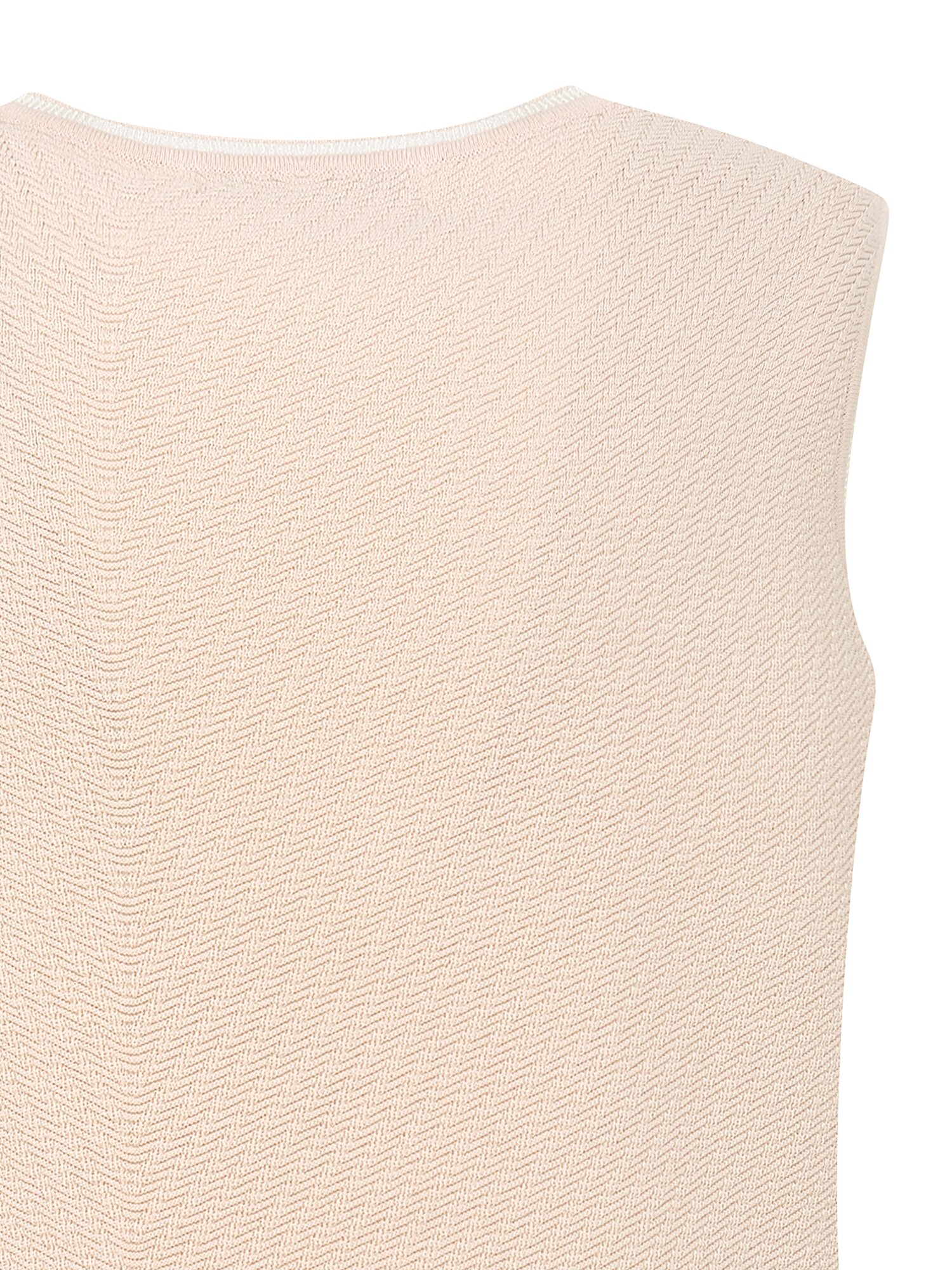 골지 라운드넥 슬리브리스 니트 (BEIGE)