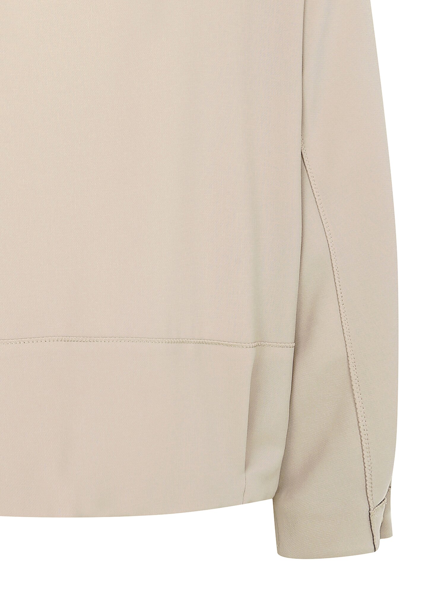 루즈핏 밴딩 오픈 칼라 재킷 (BEIGE)